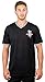Ultra Game Men's NBA Jersey T-Shirt V-Neck Air Mesh Short Sleeve Tee Shirt, Houston Rockets, Black, Large