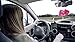 Zone Tech Pair Black and White Mirror Fuzzy Dice - Pair Black and White Plush Car Mirror Fuzzy Dice Pair (Pink)