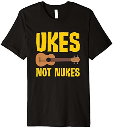 Men's Ukes Not Nukes T-Shirt Small Black