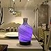 COOSA 100ml Aromatherapy Essential Oil Diffuser Glass Handmade Cool Mist Humidifier Waterless Auto Shut-Off with 4 Time Setting and 7 Color Changing Light for Home Deco Office Baby Spa Yoga