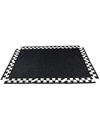 revtime Interlocking esteras de goma 20"x20," Treadmill Mat, Gimnasio Mat Alfombrilla Para Ejercicio, Fitness Planta (6 paquetes)