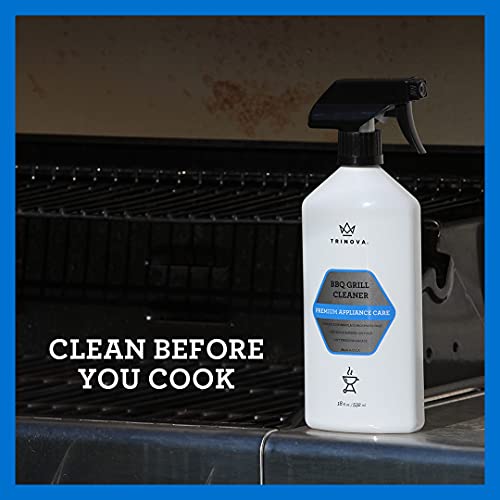 TriNova BBQ Grill Cleaning Spray Degreaser Cleaning Solution For