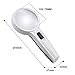 Globalstore 10X Lighted Magnifying Glass 3Inch Double Lens Loupe, Handheld Pocket 3 LED Reading Magnifier Portable