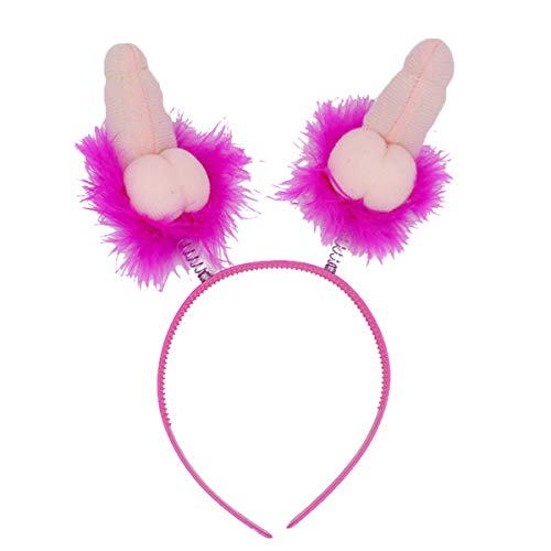 Amosfun 4Pcs Sex Willy Headband Novelty Headbands with Fake Dick Hen Party Supplies Bachelorette Party Supplies