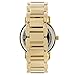 Michael Kors Women's Runway MK Logo Glitz Gold Tone Steel Watch 45mm MK3462