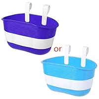 Lergo Plastic Hanging Bicycle Basket for Children Bike Front Handlebar Carrier (Blue)