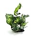 uxcell Green Plastic Terrarium Tank Lifelike Plant Decorative Ornament for Reptiles Amphibians