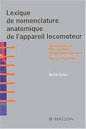 Lexique de nomenclature anatomique de l'appareil locomoteur