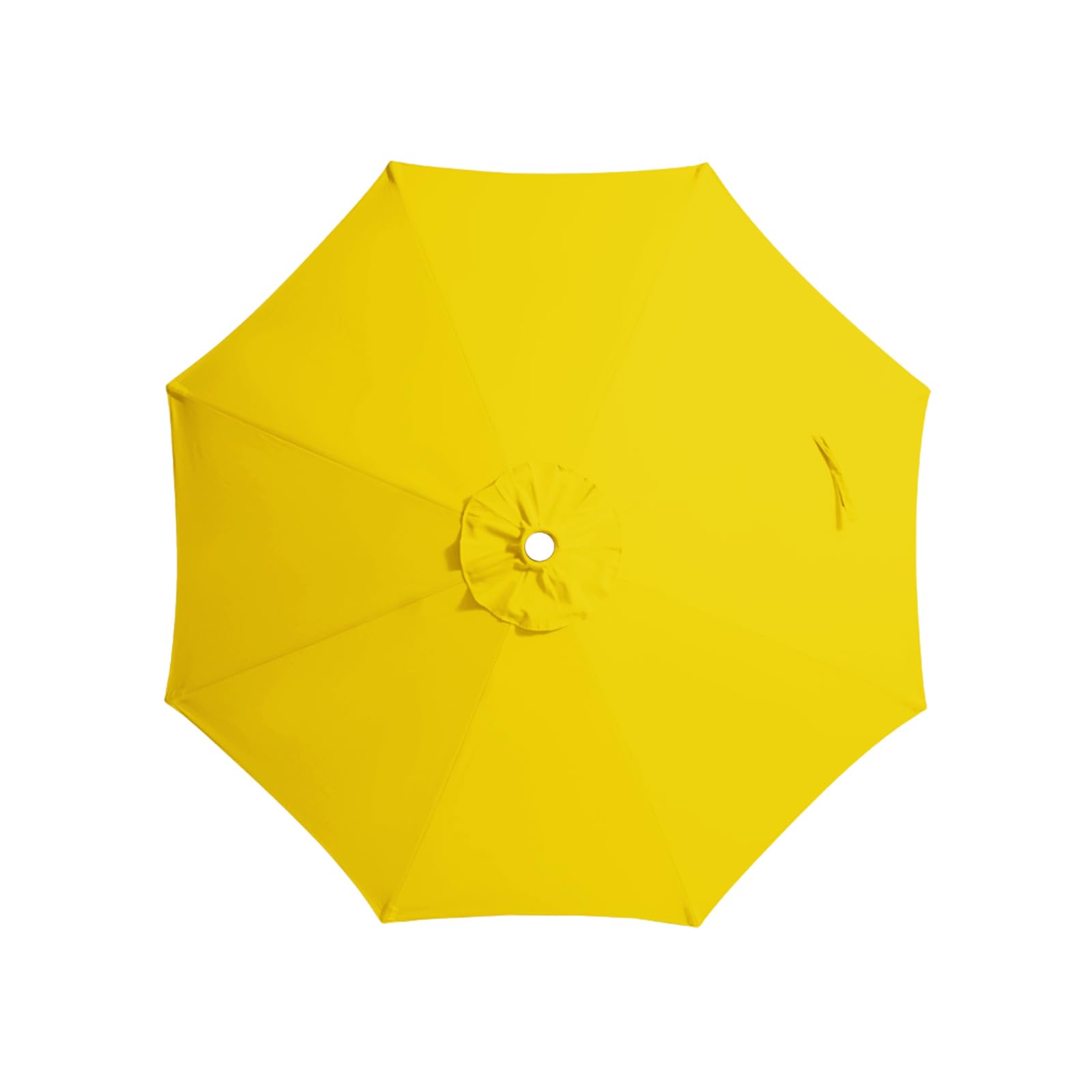 Photo 1 of JEAREY 9 ft Patio Umbrella Replacement Canopy for 8 Ribs, Table Market Yard Umbrella Replacement Top Cover-Yellow (Canopy Only)
