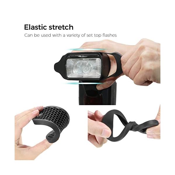 AODELAN Blitz Filter Kamerablitz Gel Beleuchtungsfilter Farbfolien Gitter und Farbiges Gel Filterset mit dem Magnetischen Stapelbaren System für Canon Nikon Sony Godox Yongnuo Speedlite – Bild 4