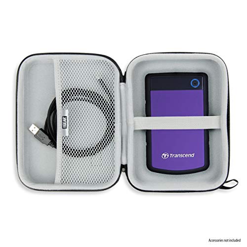 USA GEAR Hard Shell Portable Solid State External Hard Drive Case