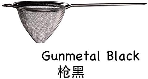Cocktail Bar Strainer Fine Mesh Stainless Steel Conical Strainer Premium Mesh Cocktail Cone Strainer