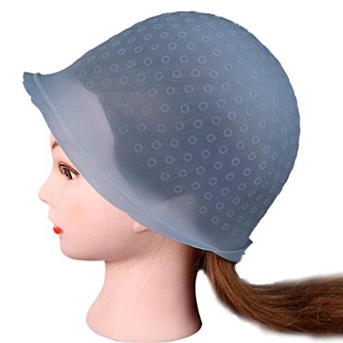 Binmer(TM) Professional Salon Reusable Hair Colouring Hair Highlighting Dye Cap Hat Hook Frosting Tipping (Blue)