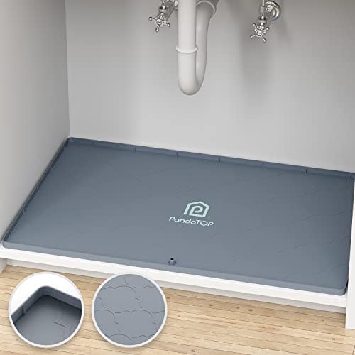سعر Under Sink Mat, 28 x 22" Silicone Kitchen Tray, Waterproof