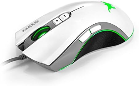 Cywulin 4800DPI 6 Adjustable LeveL 6 Button LED backlignts Optical Wired Professional Ergonomic Design Gaming Mouse for PC,Laptop, Notebook, Desktop, Tablet