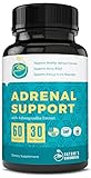 Premium Adrenal Support Supplements & Cortisol Manager to Support Adrenal Fatigue, Cortisol Calm & Anxiety Relief with Ashwagandha, L-Tyrosine, Licorice Root, Rhodiola & Other Adaptogenic Herbs