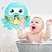 Baby Bath Bubble Machine Automatic Bubble Blower Battery Operated Musical Octopus Bath Bubble Toys for Infant Baby Children Kids Happy Tub Time
