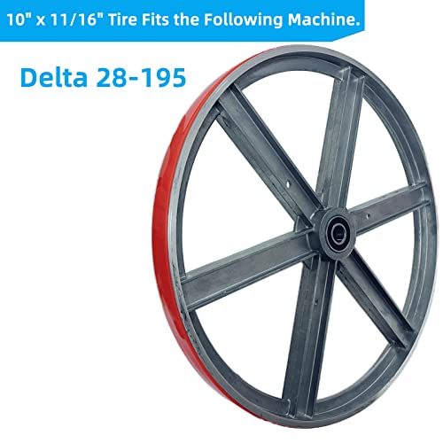 Urethane Band Saw Tires 2-Pack - Fits Skill 3386 9 Inch Bandsaw, Heavy Duty, No Adhesive Needed, Made In USA - View #3