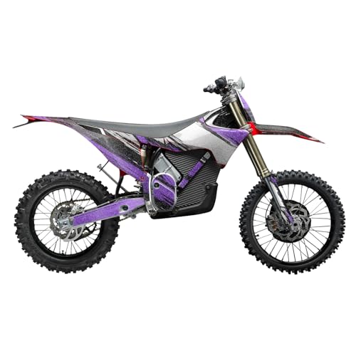 Glossy Glitter Stark Varg MX 2023-2025 Graphics Kit Wrap - Grunge Stripe Purple…