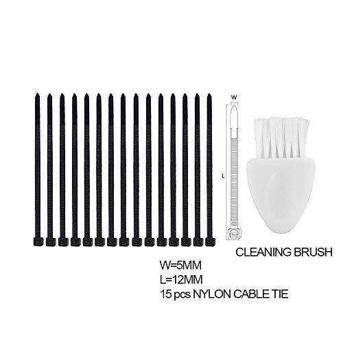 Sunhokey 3D Printer Nozzle Cleaning Kit,0.4mm 0.3mm 0.2mm Needles, and Tweezer Tool Kit, Filament Clog Cleaner Accessories Part Drill Bits (Black-3D Printer Nozzle Cleaning Kit)