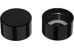 Mycket Soda Water Bottle Caps, 2 Packs Soda Carbonating Bottles Caps Compatible with Most Soda Machine Bottle（Black）