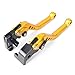 GZYF Pair Adjustable Motorcycle Short Brake Clutch Levers Set fit for Yamaha 2004-2006 R1 & for Yamaha 2005-2010 R6
