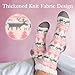 XDDIAS Slipper Socks, Winter Ladies Non Slip Fleece Lined Slipper Socks, Soft Cozy Cotton Knitted Sock for Women Girls Christmas Xmas Gift Indoor, One Size
