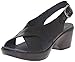Dansko Women's Jacinda Black Snake Wedge Sandal