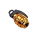 Ularmo 2PCS Grenade Alloy Valve Caps Dust Covers Bike Bicycle MTB BMX Car (yellow)