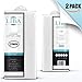 LiBa PEVA Lightweight Shower Curtain Liner Set (Pack of 2) - Mildew Resistant, No Chemical Smell - 72 x 72 Clear Plastic