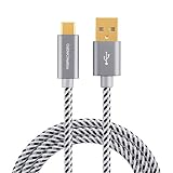 CableCreation USB Type C Cable 4ft, Braided USB C to A Cable 3A Fast Charging and 480Mbps Data, Compatible with New MacBook(Pro), Google Pixel 3XL 2XL, Galaxy S10 S9, 1.2M Gray [56K Ohm Resistor]