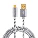 CableCreation Short USB C Cable 1.6 FT, USB A to USB C Cable Braided USB to C Cable Fast Charging 3A 480Mbps Data for MacBook Air, iPad Pro, iPad mini, Pixel, Galaxy S22 Ultra S21 S20, etc, 0.5m Gray