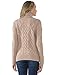 PrettyGuide Women's Turtleneck Sweater Long Sleeve Cable Knit Sweater Pullover Tops L Camel