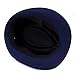 HDE Kid's Short Brim Trilby Fedora Hat (Navy Blue)