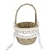 Wedding Flower Girl Basket Eamall with Vintage Retro Lace Bow Decor (Wedding Basket 1)