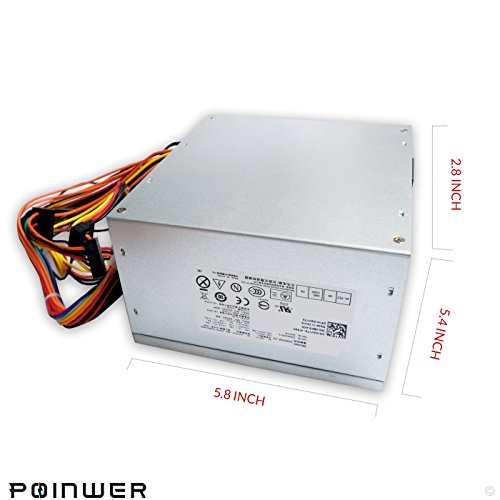 GVY79 9D9T1 265W Power Supply for Dell Optiplex 390, 790, 990 Mini Tower (MT) Systems AC265AM-00 F265EM-00 L265EM-0 H265AM-00 L265AM-00 YC7TR 053N4 D3D1C