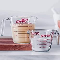Pyrex Prepware 1-Cup and 2-Cup Glass Measuring Cup