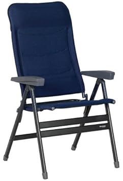 Westfield Faltstuhl Klappstuhl Advancer XL, blau, faltbar, Aluminium, belastbar bis 200 kg, Campingstuhl