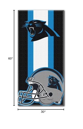 Northwest NFL Carolina Panthers Unisex-Adult Beach Towel, 30 x 60, Zone Read