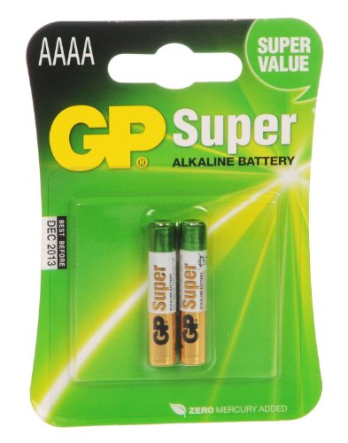 2 Pack of GP AAAA Alkaline Batteries. Fits Streamlight Flashlights
