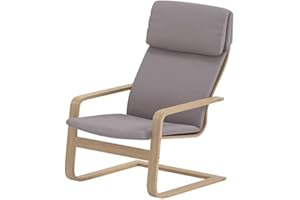 HOMETOWN MARKET Pello Replacement Cover is Made Compatible with IKEA Pello Chair Or Armchair Slipcover (Polyester Light Gray)
