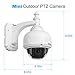 Dericam Outdoor WiFi IP Security Camera, Pan/Tilt Camera, Fixed Lens(f=4mm, Not Optical Zoom Lens) 1.3 Megapixel, Pre-Installed 16GB Memory Card, S1E-16G White…
