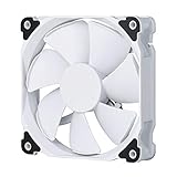 Phanteks (PH-F120MP_WT02) 120mm MP PWM Fan, high Static Pressure, Optimized for Silence, Sleeved Daisy-Chain Cables, White Blades, White Frame