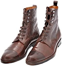 Ustabas Shoes Handmade Brown High-Top Men Boots