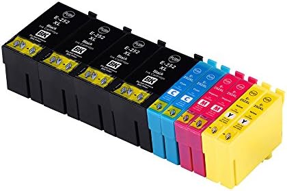 2 Set+2 Black Replacement for Epson 252 Ink Cartridge High Yield with Epson WF 3640 WF 3630 WF 3620 WF 7610 WF 7620 WF 7110