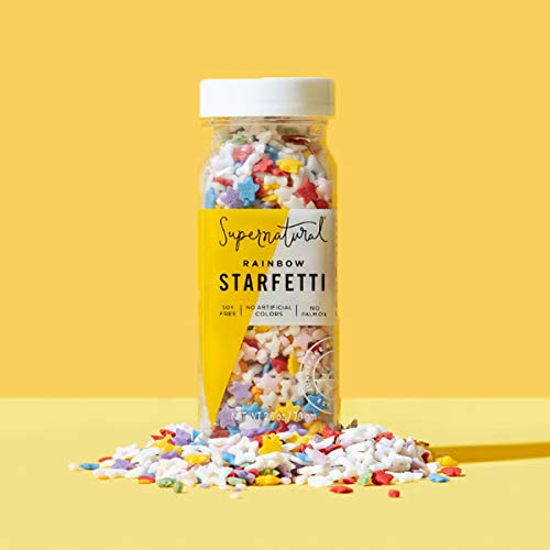 Rainbow Starfetti Sprinkles by Supernatural | No Artificial Dyes | Gluten Free | 2.5oz (3 Pack) - Thumbnail 2