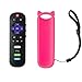 Bedycoon Replacement Remote Compatible with Sanyo roku TV FW32R19F FW32R18FC FW40R48FC and Pink Remote Case with Batteries
