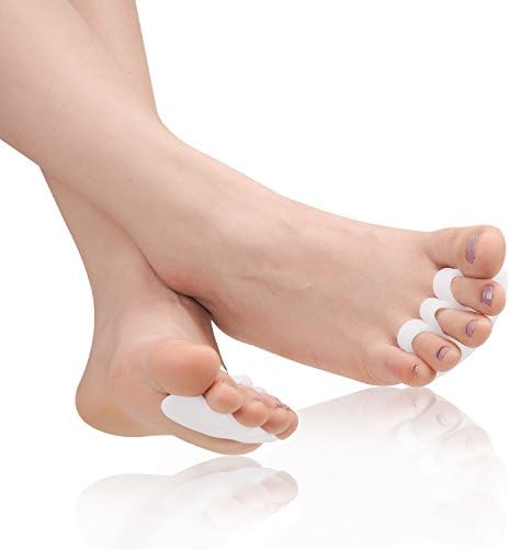 Toes Separators Hammer Toe Cushion - Soft Gel Toe Corrector Pad to Prevent and Align Hammer Toe, Bending&amp;Overlapping Toes 1 Pair