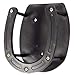 Intrepid International Plastic Horseshoe Lick Block Holder - Secure Salt Block Holders for Horses, Goats, Deer and More, Durable Black Design for Stable and Barn Use