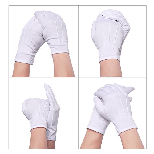 image for dasdsda Giorrox White Men's & Women's Universal Gloves Formal Gown Che